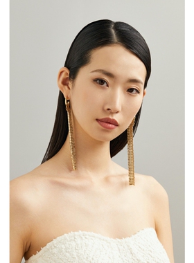 【D11抢先购】Paco Rabanne 女锁子甲长款耳环