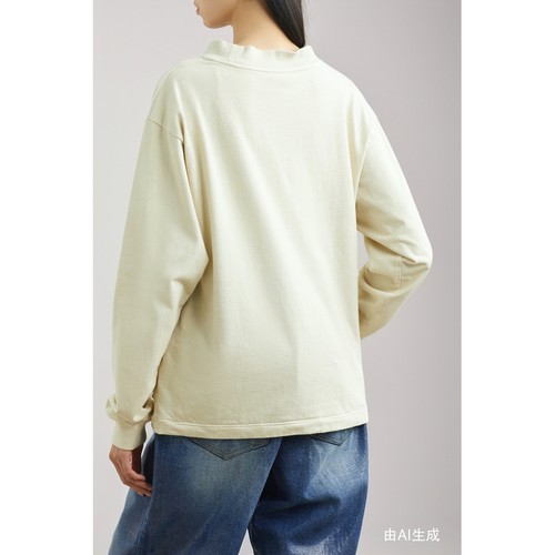 【折扣】we11done 春夏男女同款兔子印花长袖T恤 - 图1