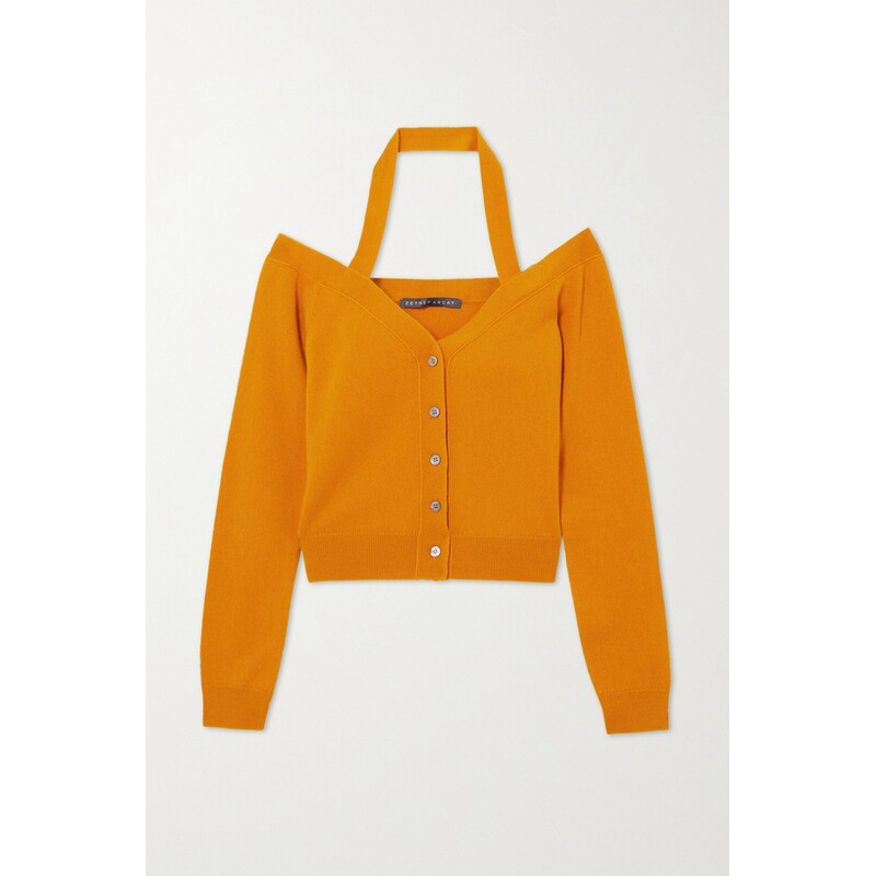 【折扣】Zeynep Arcay秋冬女一字肩挂脖羊绒开襟衫,淘宝优惠券,粉丝福利购,淘宝优惠卷