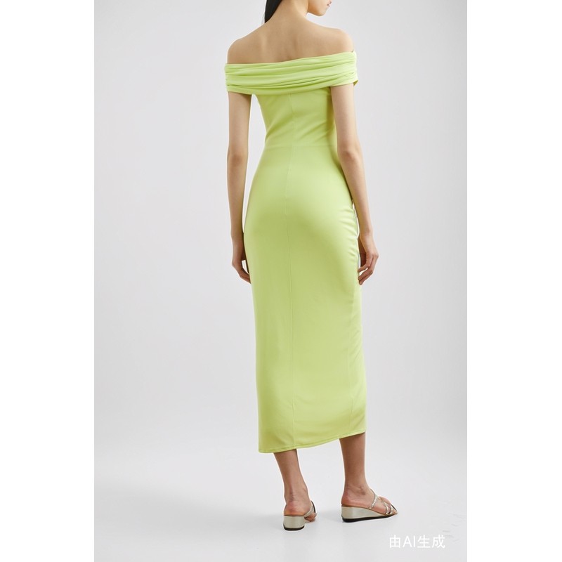 【折扣】Self-Portrait 女一字肩褶饰弹力中长连衣裙礼服,淘宝优惠券,粉丝福利购,淘宝优惠卷