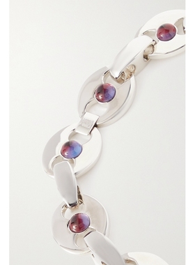 【折扣】Paco  Rabanne 春季女彩色树脂银色项链