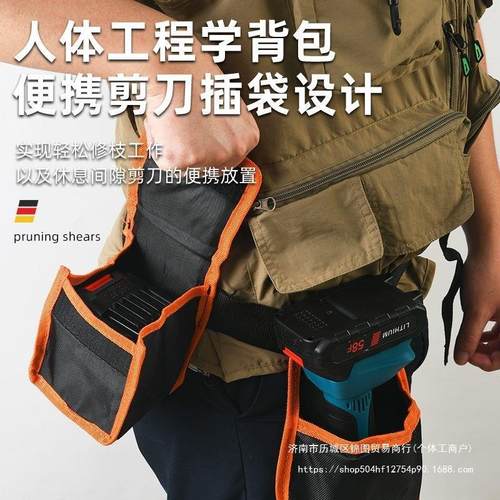 电动剪刀果树充电式修枝剪锂电无线加长高枝剪德国进口剪树枝 - 图2