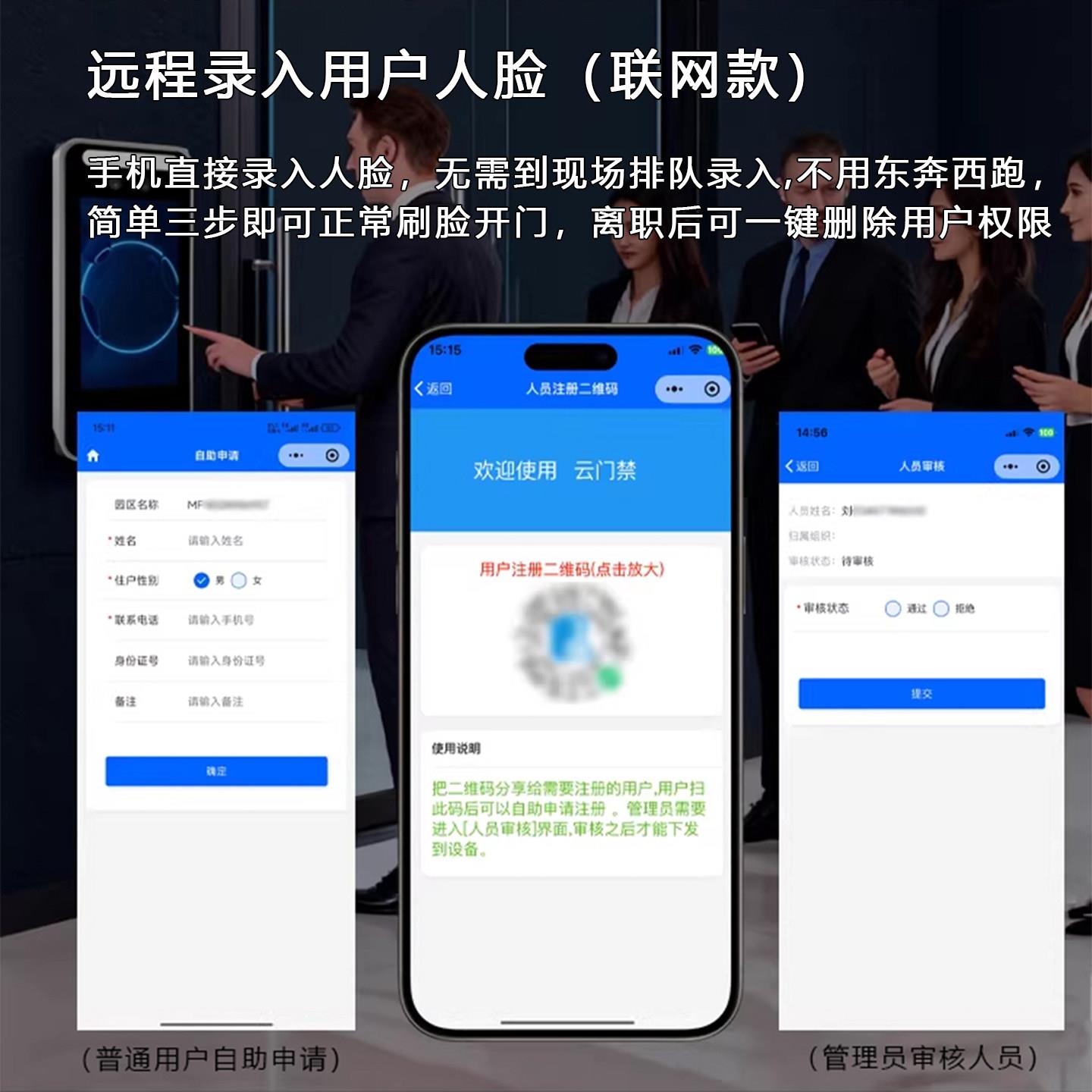 Dynamic Face Recognition Access Control System All Waterproof Face Brush Fingerprint Attendance Password 4G Networked Model