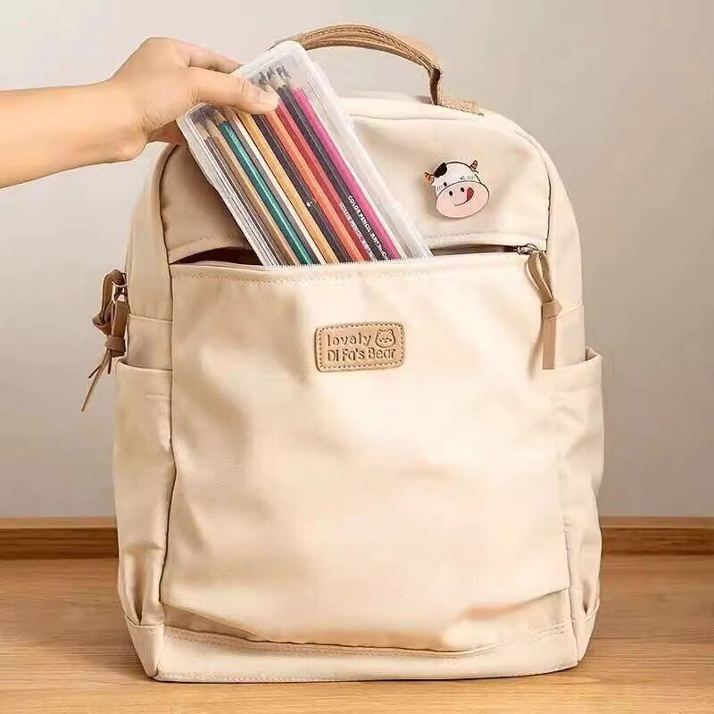 铅笔收纳盒透明文具盒塑料儿童桌面笔筒装彩铅蜡笔彩色笔袋马克笔