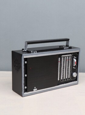 老式收音机收录机复古磁带录音机模型橱窗装饰陈列道具工艺品摆件