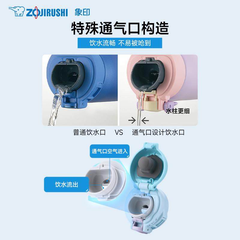 象印SG48不锈钢保温水杯进口男女生大容量学生上学专用水杯480ml,淘宝优惠券,粉丝福利购,淘宝优惠卷