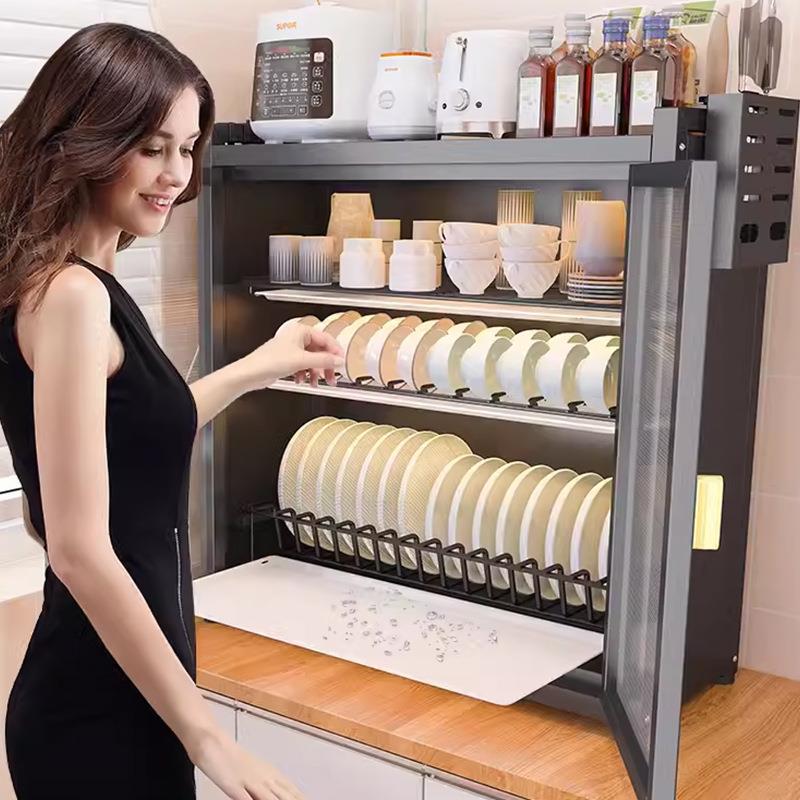 多厨房置架碗碟碗沥水架收F97ST675纳架放物碗架家盘用功能碗柜碗 - 图3