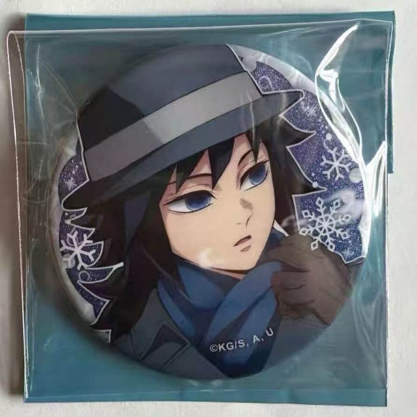 日谷现货 鬼灭之刃 富冈义勇 AGF冬日限定近景远景吧唧带原袋痛包 - 图2