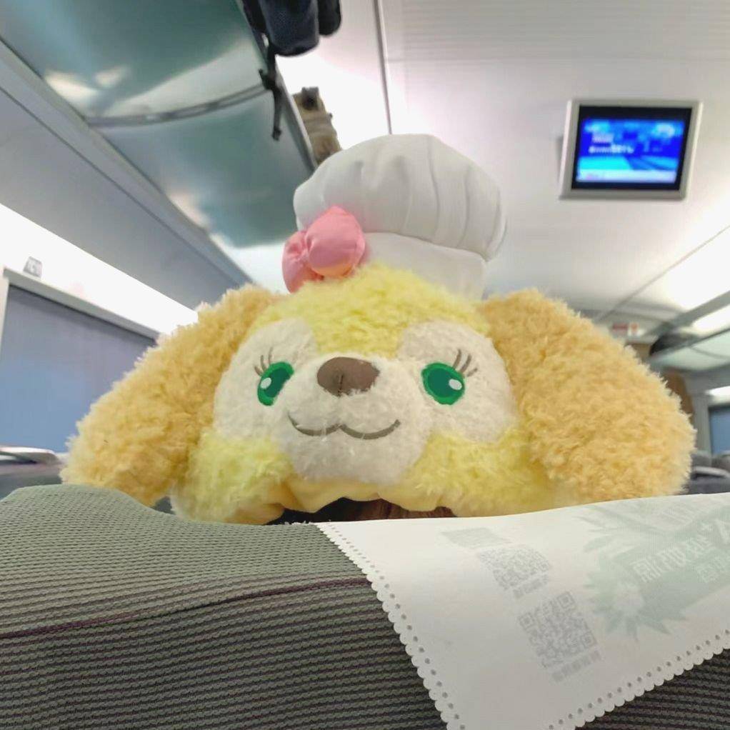 饼饼帽子毛茸厨师狗连帽U型枕护颈枕旅行便携飞机枕带帽女午睡枕 - 图0