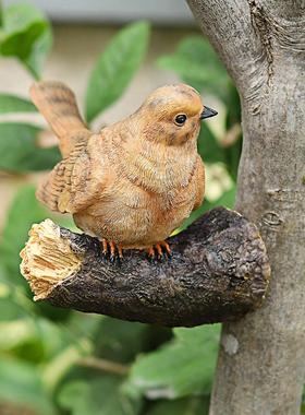 庭院花园布置假鸟仿真小鸟摆件庭院动物树挂田园风装饰挂件