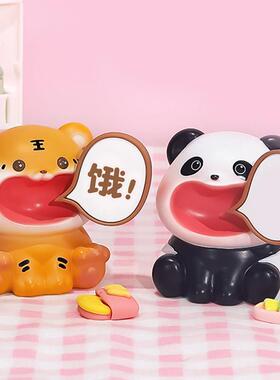 不要喊饿桌面办公室工位装饰日系治愈系小摆件开学教师节小礼物男