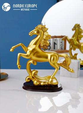 斯堪的纳维亚无障碍豪华高端马饰品家居客厅入口酒柜电视柜办公室