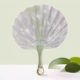 New imitation jade shell fan, thickened, durable and super cool