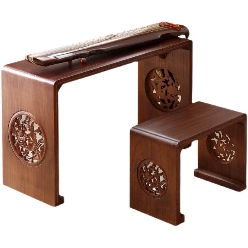 实古琴书桌凳共鸣琴桌新中式法桌子国学桌椅艺48书木画桌围棋桌茶,淘宝优惠券,粉丝福利购,淘宝优惠卷