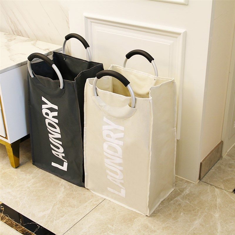 可折叠手提式布艺k圆筒牛津布衣物洗衣袋脏衣篮家用浴室创意收纳,淘宝优惠券,粉丝福利购,淘宝优惠卷
