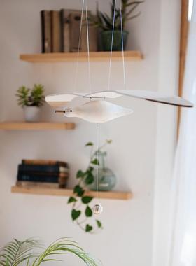 掬涵会飞的海鸥地中海空中吊饰挂件儿童房民宿悬挂创意木制挂饰