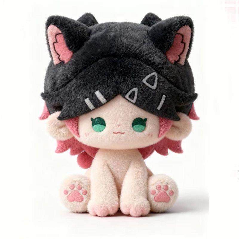 爆款无畏契约幽影猫猫瓦罗兰特挂件OMEN玩偶同人周边毛绒玩具礼物