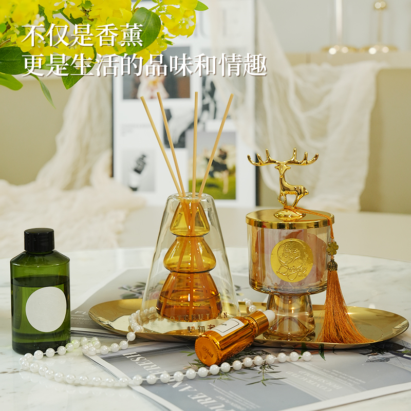 契初涧扩香石香薰摆件礼盒高级乔迁新婚伴手礼闺蜜生日礼物谢师礼 - 图3