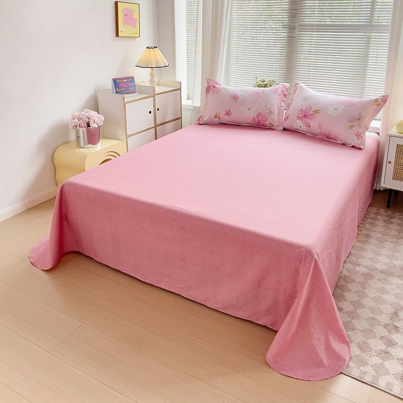 小清新100%全棉纯棉可裸睡被单宿舍F单人三件套双人床单品枕套单,淘宝优惠券,粉丝福利购,淘宝优惠卷