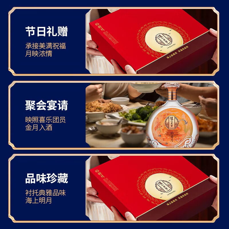 泸州老窖 定制酒福运双禧52度浓香宴请送礼酒礼盒装500ml*2瓶