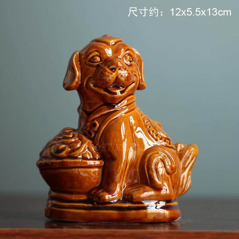 陶瓷十二生肖摆件鼠牛虎兔龙蛇马羊猴鸡狗猪生肖装饰艺术品收藏品,淘宝优惠券,粉丝福利购,淘宝优惠卷