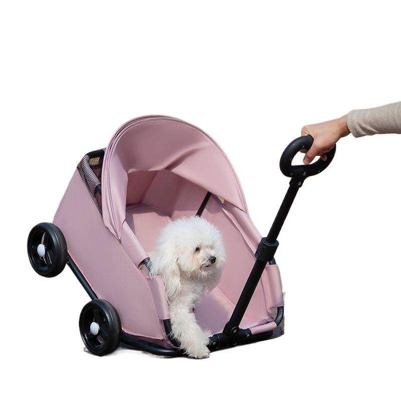 小型犬宠物推车猫咪泰迪狗狗轻便折叠外出手推车溜猫遛狗外出小车,淘宝优惠券,粉丝福利购,淘宝优惠卷