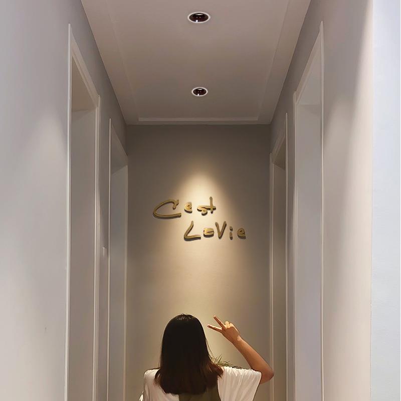 Human body sensor downlight LED embedded ceiling light smart sensor entrance hallway wireless radar spotlight