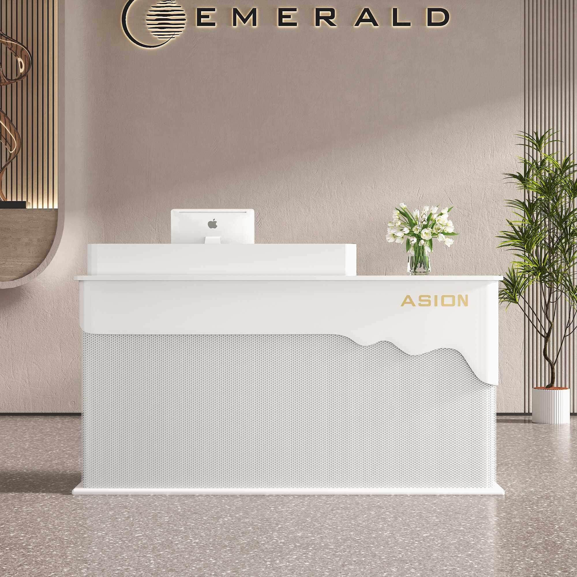 店铺迎宾台前台接待台餐厅烤漆小型收银台吧台黑色商场引导咨询台,淘宝优惠券,粉丝福利购,淘宝优惠卷