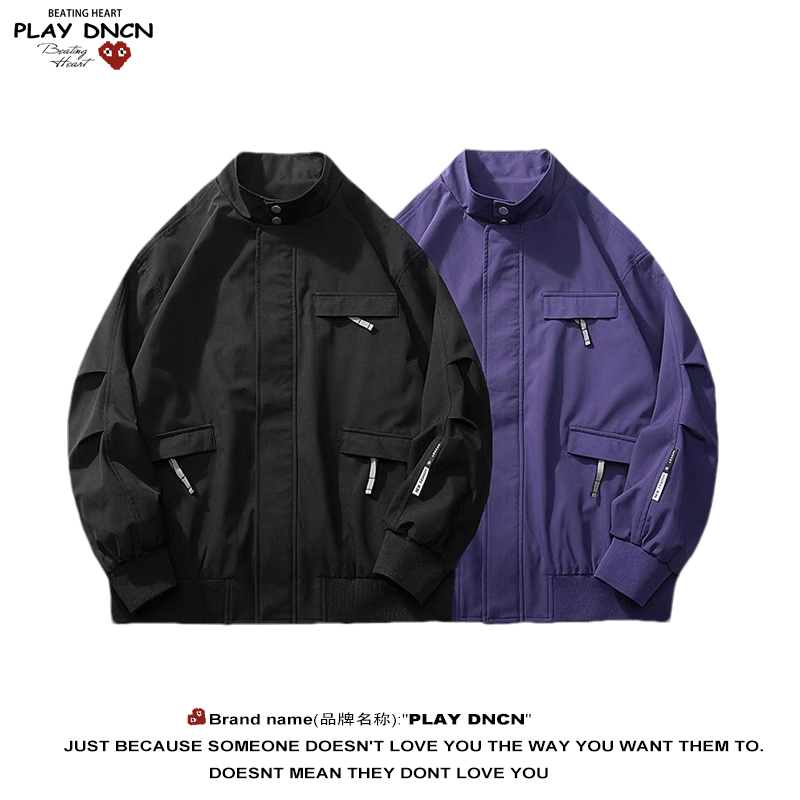 PLAY DCDN2025新款秋冬高级感冷淡系运动登山服立领防风防水 - 图3