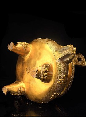 纯铜香炉招财进宝三足香炉碗摆件有求必应桌面居家寺庙上香供奉铜