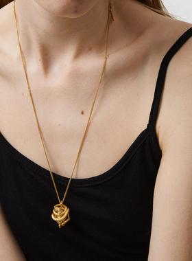 Mouhooland/暮后之地蛇年限定蛇来运转吊坠项链情侣款长项链小众