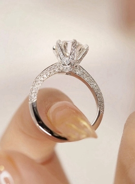 莫桑戒指1克拉半壁江山钻T家