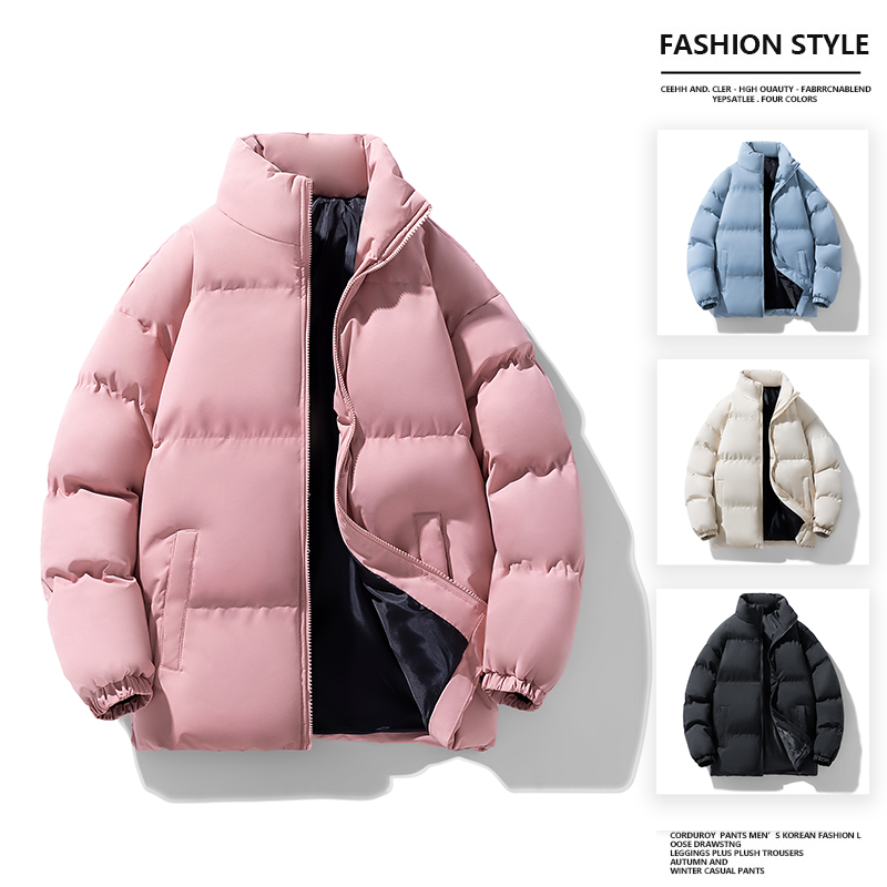 oksty2024秋冬季棉服男士加厚棉衣保暖加绒外套棉服