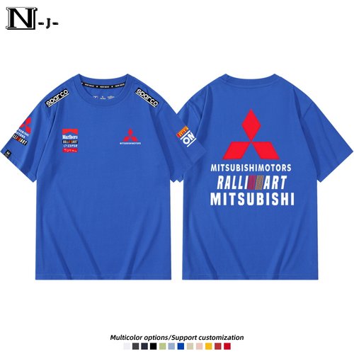 三菱赛车evo改装汽车爱好者jdm周边上衣服男女短袖T恤衫纯棉夏季 - 图2