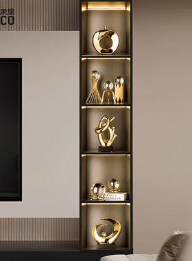 轻奢高级招财桌面摆件家居客厅电视酒柜玄关办公室乔迁之喜装饰品