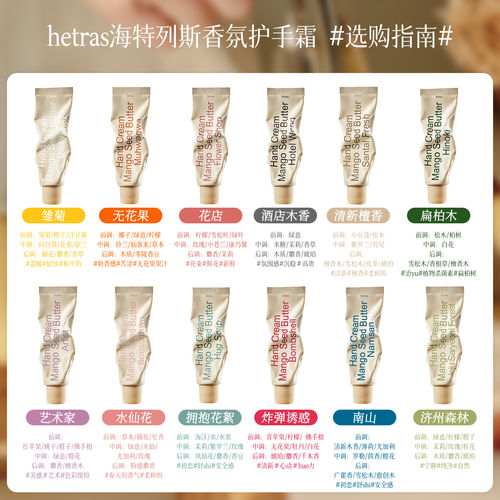 【正品保障】hetras海特列斯无花果护手霜女补水嫩肤保湿滋润 - 图0