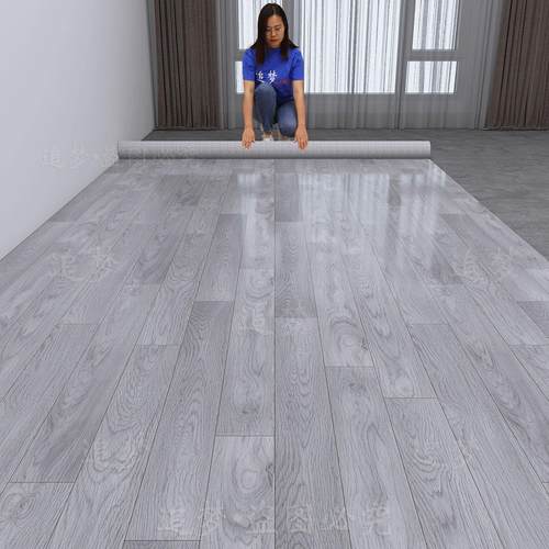 加厚地板革水泥地直接铺家用鱼骨地贴地毯地垫防水耐磨pvc地板贴 - 图1