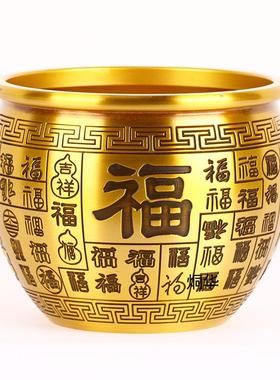 黄铜制作黄色 百福缸 铜缸 工艺品摆件 聚宝缸 厂家