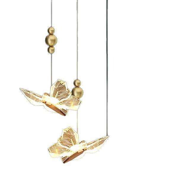 蝴蝶吊灯卧室床头吊灯创意轻奢个性玄关入户灯女孩儿童房吊线灯,淘宝优惠券,粉丝福利购,淘宝优惠卷