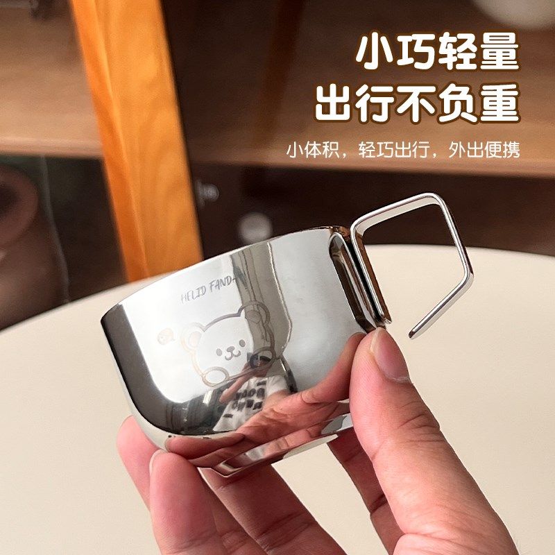 304不锈钢儿童水杯宝宝婴儿幼儿园专用J喝牛奶杯防摔外出学饮杯子,淘宝优惠券,粉丝福利购,淘宝优惠卷