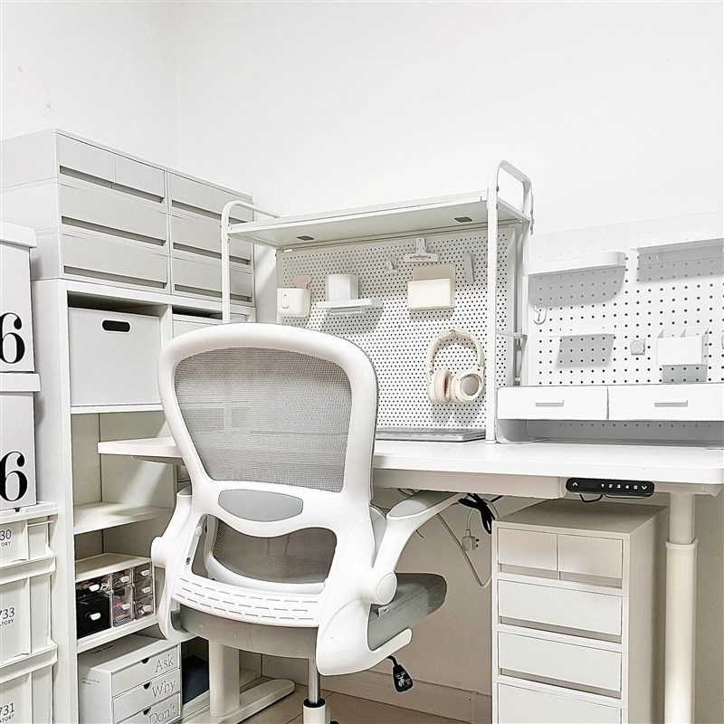 Hole board storage rack bookshelf multi-layer storage v-rack storage rack student desktop iron bookshelf free punching shelf