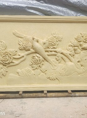 人造砂岩浮雕壁画背景墙玻璃钢仿铜雕塑仿铜人物浮雕画沙岩画金磐