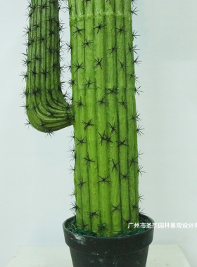 北欧大型仿真仙人掌盆栽黑刺室内客厅装饰来图设计仿真植物仙人柱