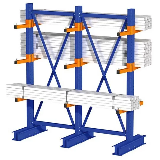 货架仓储悬臂式 重型双面悬臂式管材货架双悬臂货架木板材悬臂架