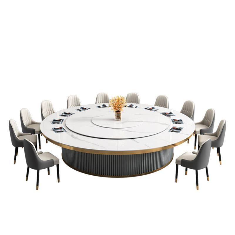 酒店餐桌大圆桌20人电动转盘家用圆形饭桌包厢10人15人定制电磁炉,淘宝优惠券,粉丝福利购,淘宝优惠卷