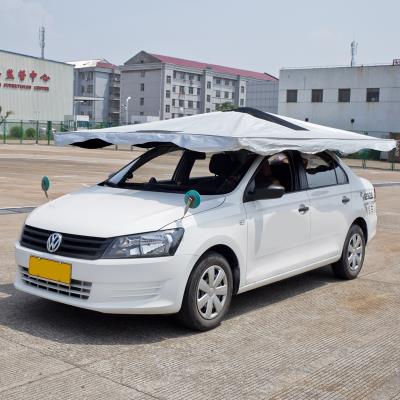 教练车遮阳伞专用多功能汽车太阳伞防晒隔热铝合金汽车伞挡雨抗风 - 图2