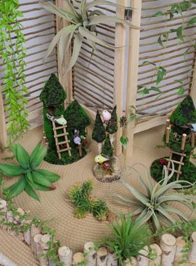 创意鸟巢小鸟摆设摆件自然角幼儿园植物角微景观家居花园橱窗布置