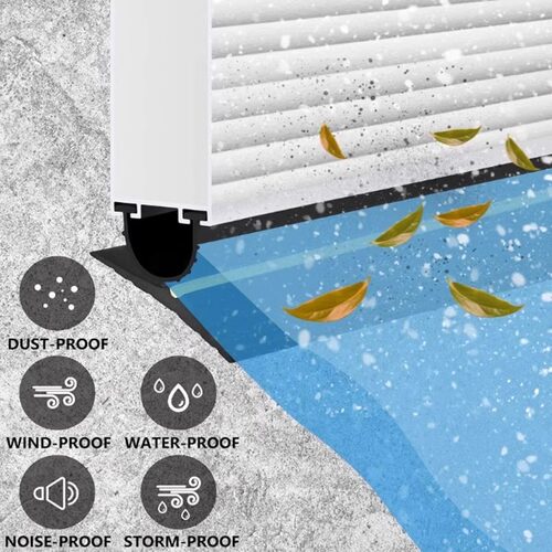 加宽加高卷闸门底部密封条车库门槛条户外水泥地面挡水条室外防雨 - 图2