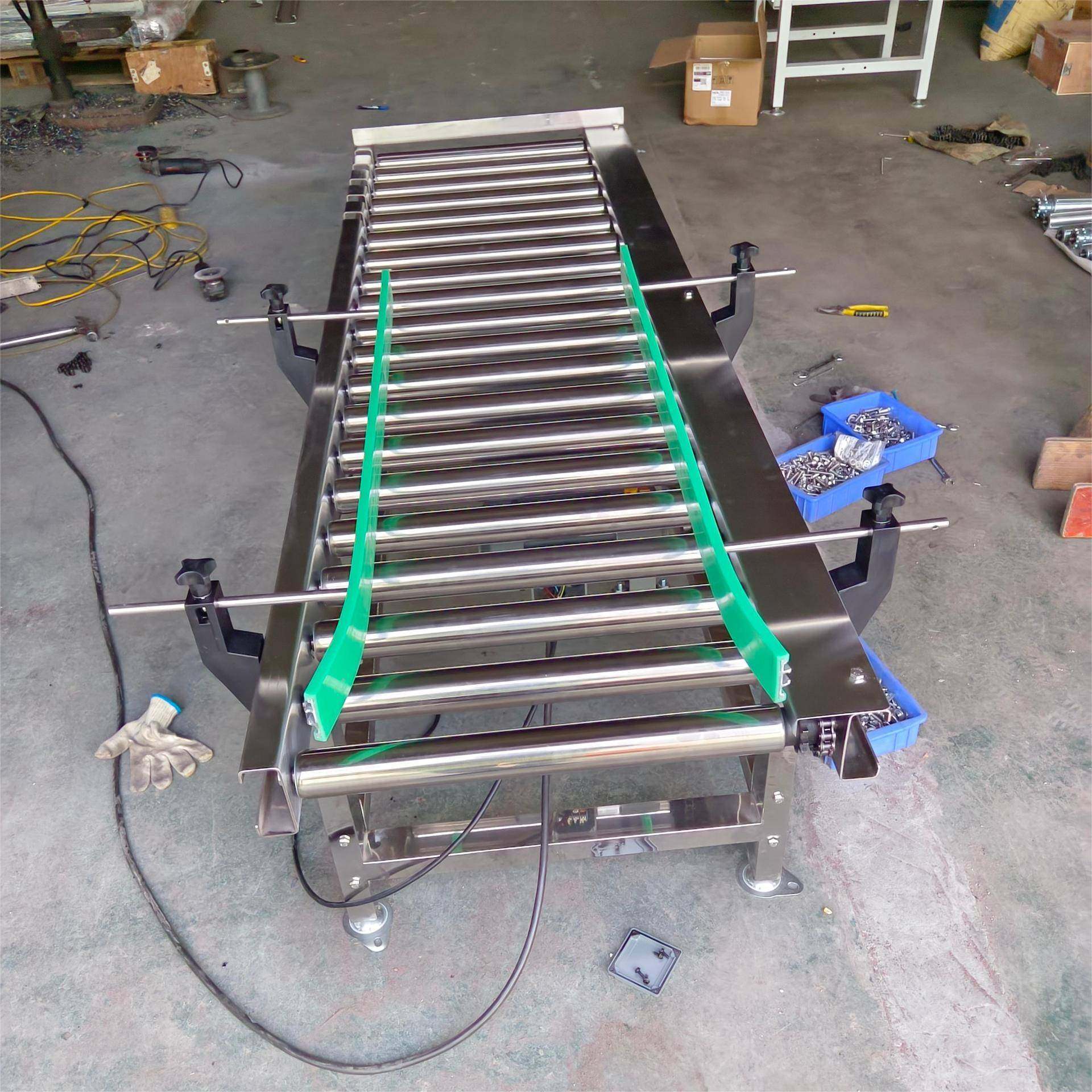 04不锈钢滚筒码垛抓取输送机纸箱食用油食品不锈钢滚筒输送机,淘宝优惠券,粉丝福利购,淘宝优惠卷