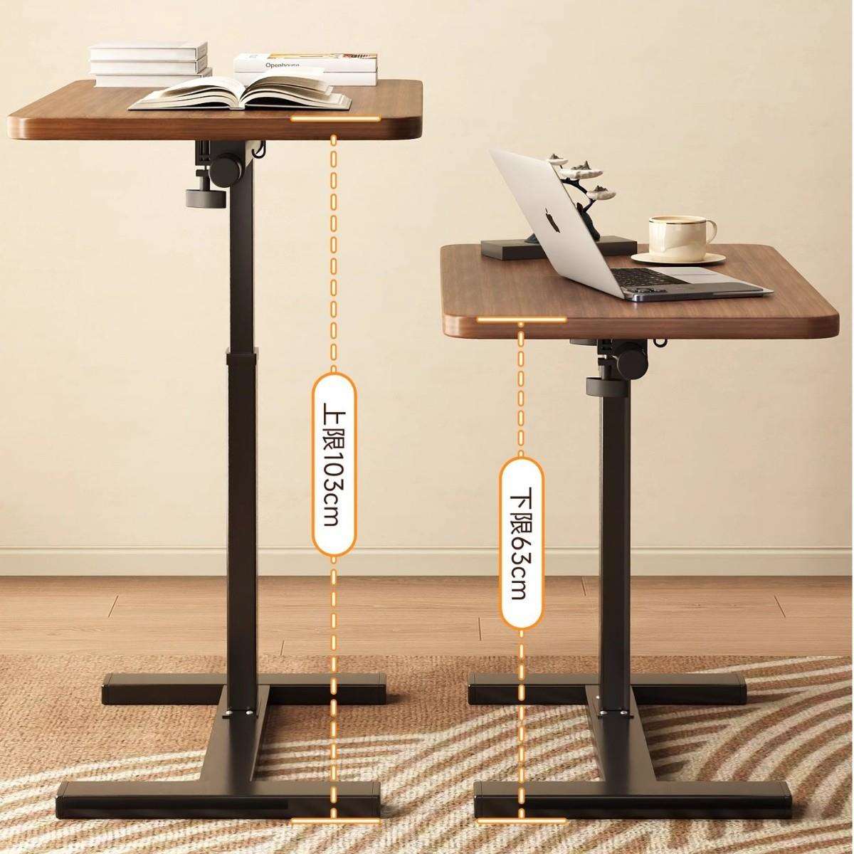 床边桌可移动升降电脑桌子卧室家用折叠书桌简易学生写字桌边几小 - 图0